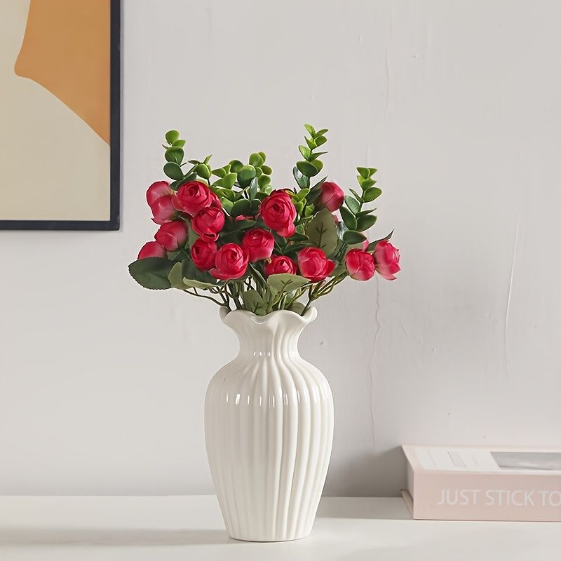 Minimalist Ceramic Vase for Dried Flowers