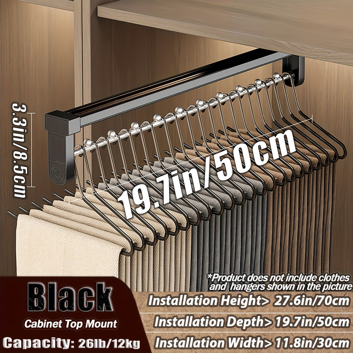 Telescopic Pull-Out Clothes Rack