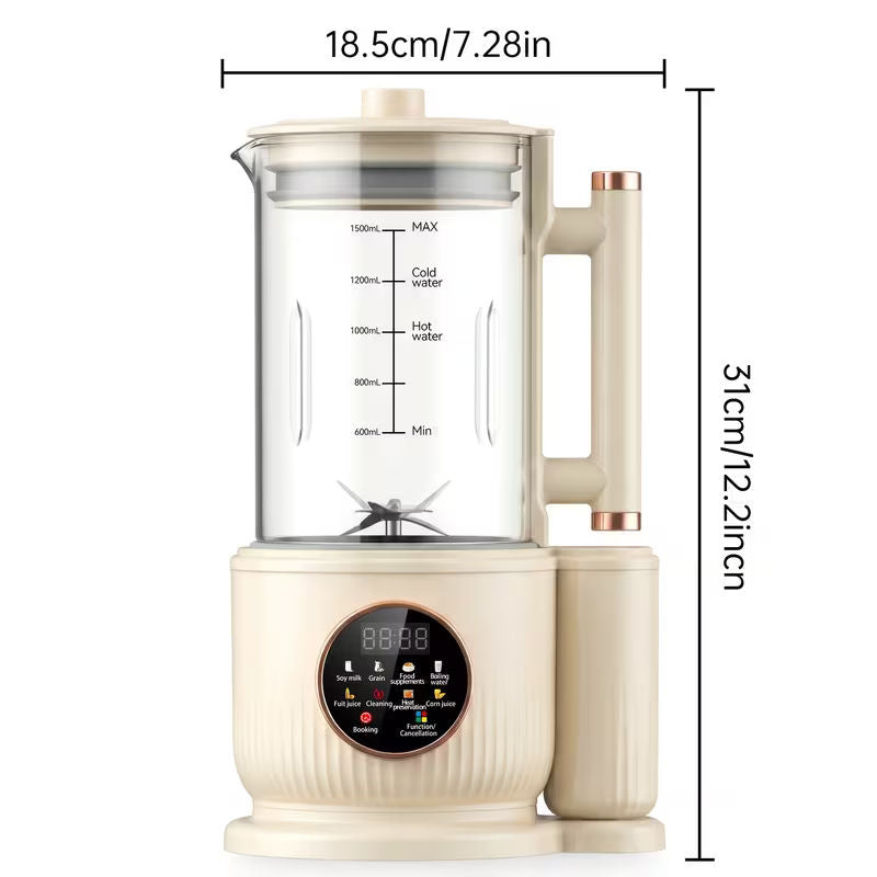 Multifunctional Automatic Heating Blender And Juicer With Self-Cleaning
