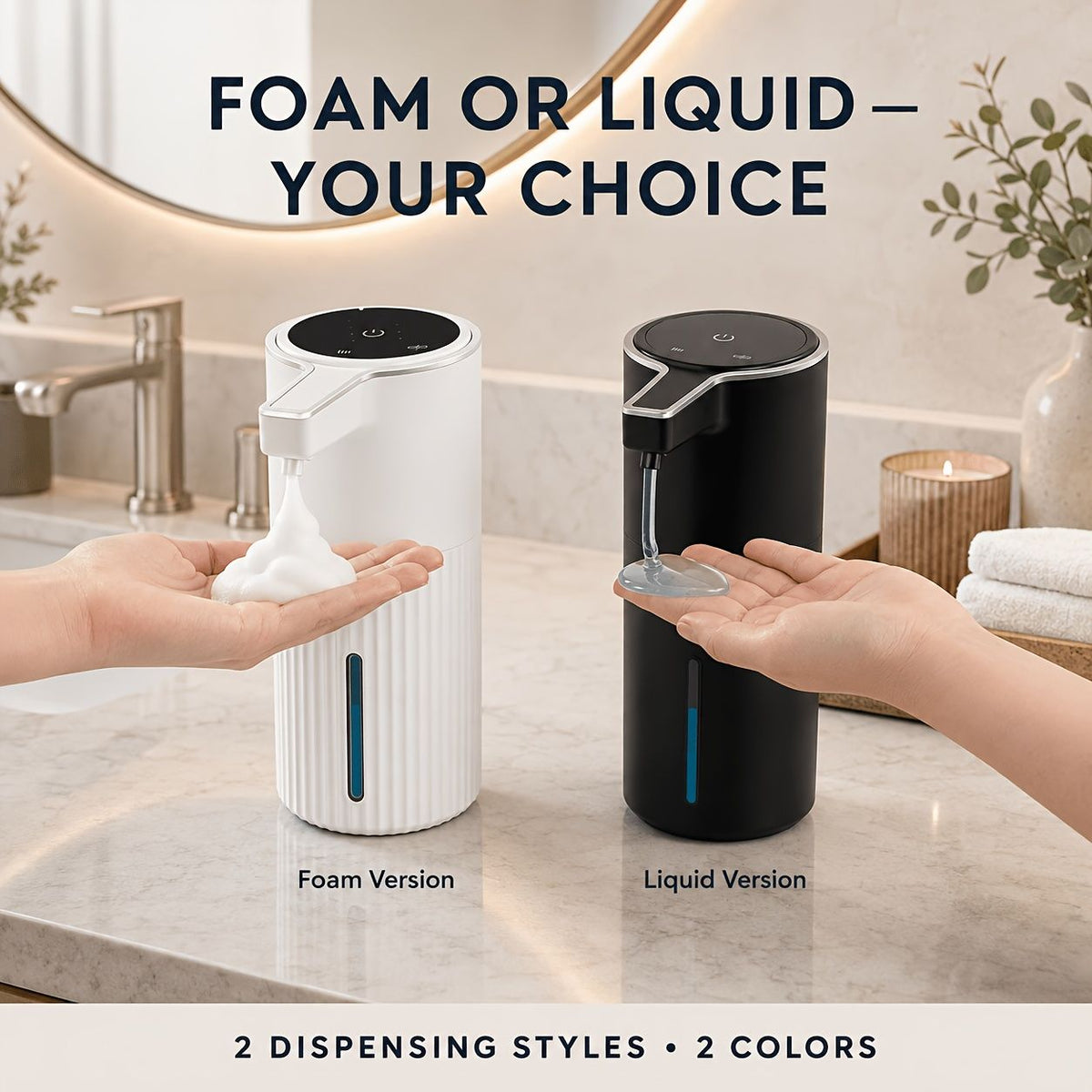 Automatic Soap Dispenser Rechargeable IPX5 Waterproof