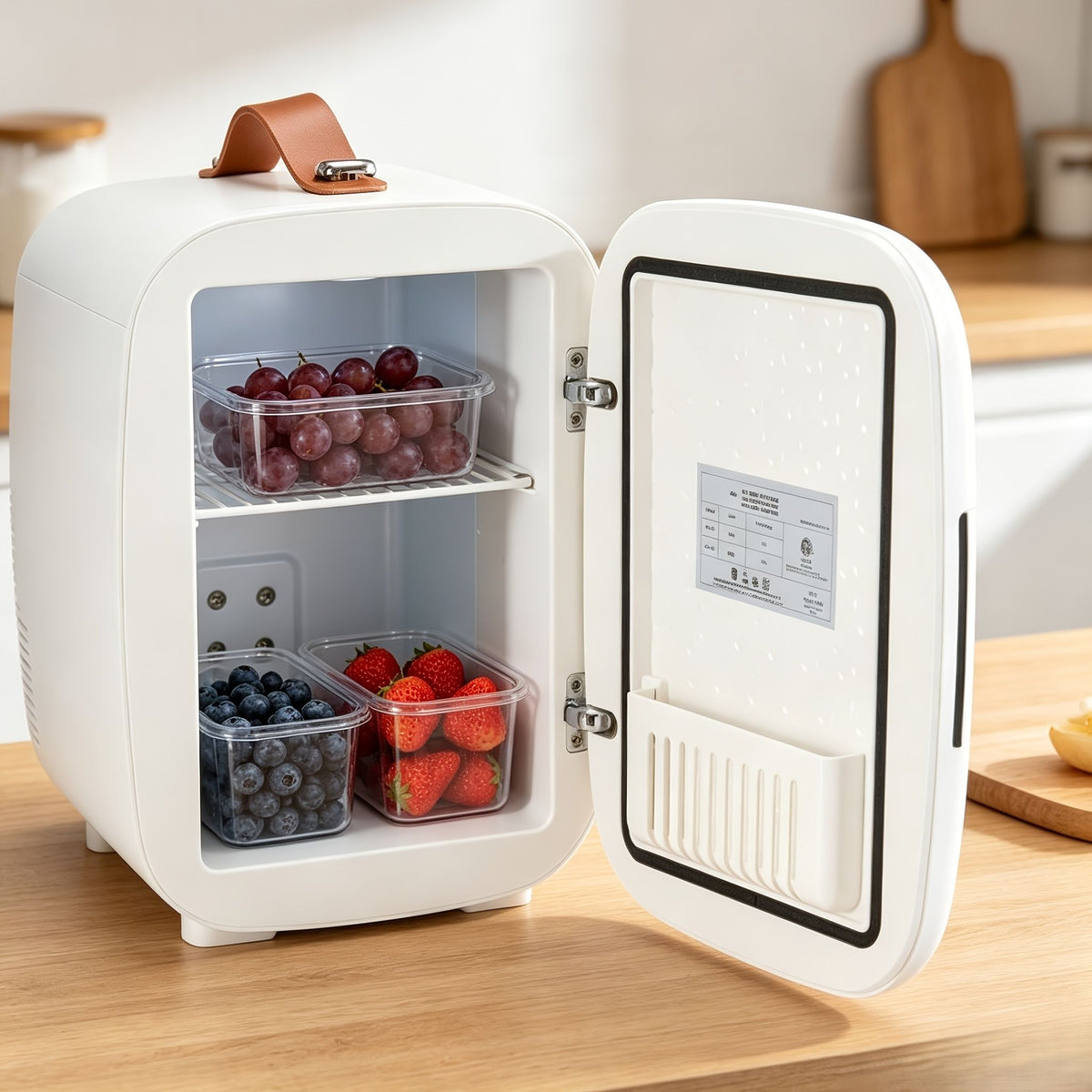 Portable 4L Mini Fridge for 6 Cans