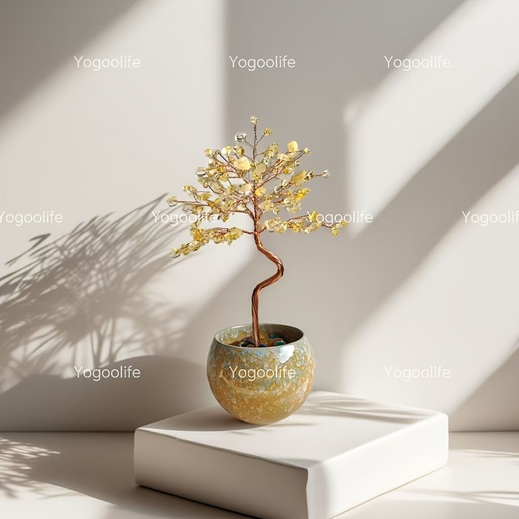Crystal Tree Ceramic Ornament