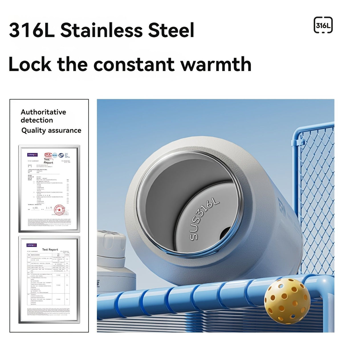 Insulated Stainless Steel Water Bottle with 2 in 1 Straw Spout