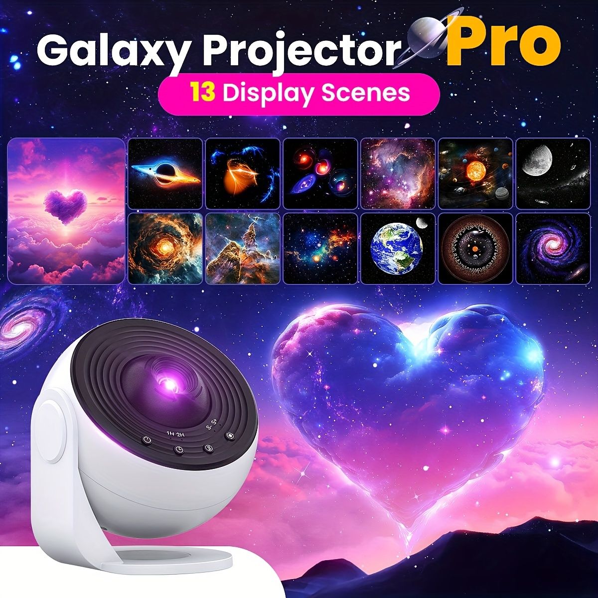 4K HD Galaxy Projection Lamp