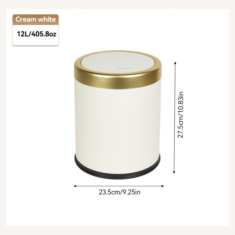 Large Capacity Odor Sealing Press Type Kitchen Trash Can