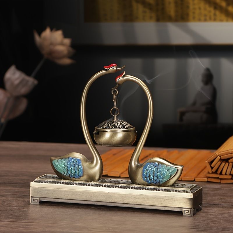 Chinese Incense Burner Dual Use Stove Desktop Ornament