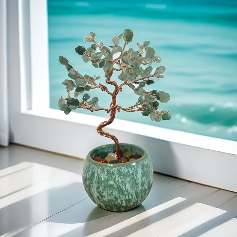 Crystal Tree Ceramic Ornament