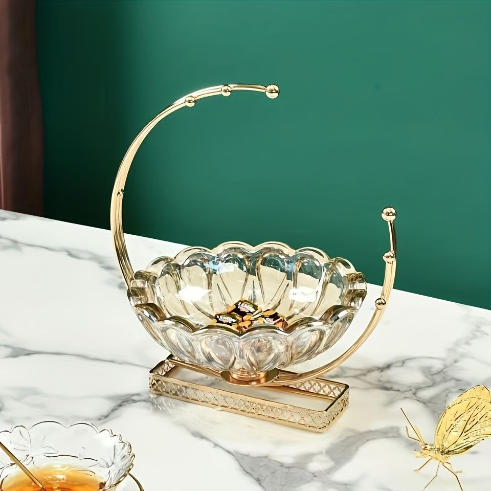 Modern Glass Plate Elegant Light Bowl Minimalist Home Decor