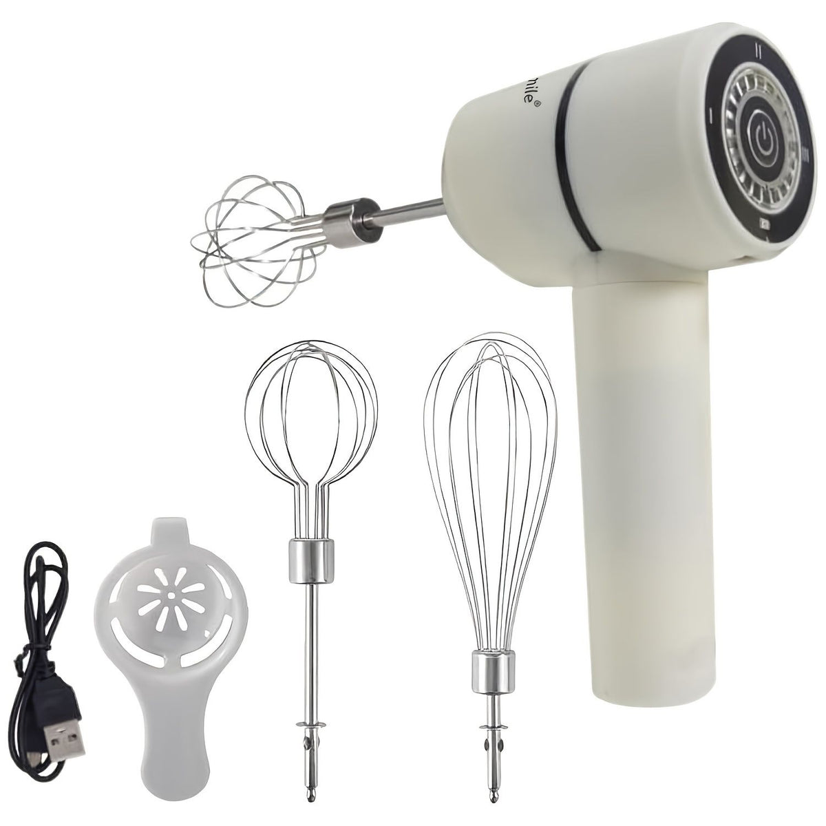 Cordless Hand Mixer Electric Whisk USB Rechargeable