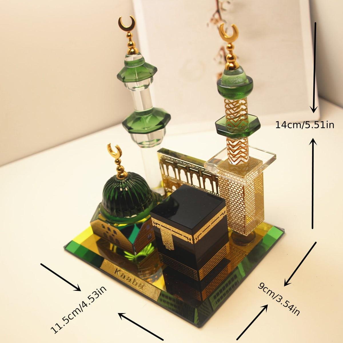 Crystal Kaaba Building Ornament