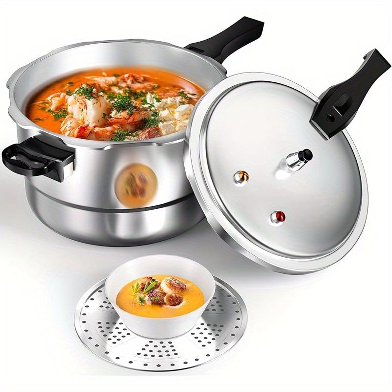 Aluminum Pressure Cooker with Canner Rack