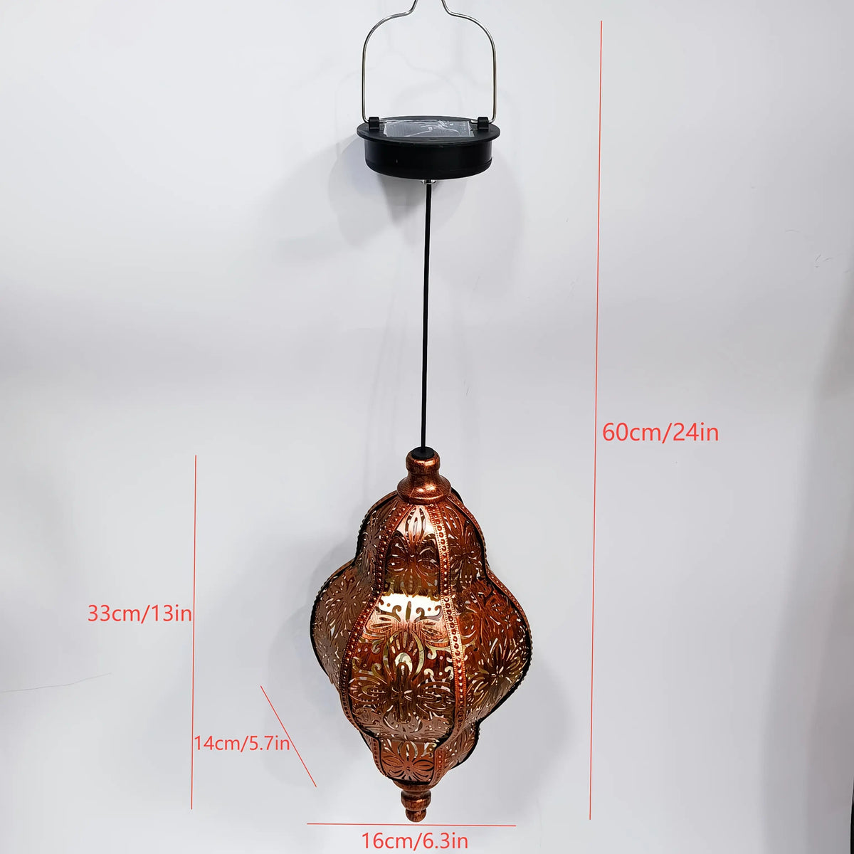 Solar Metal Hanging Lantern