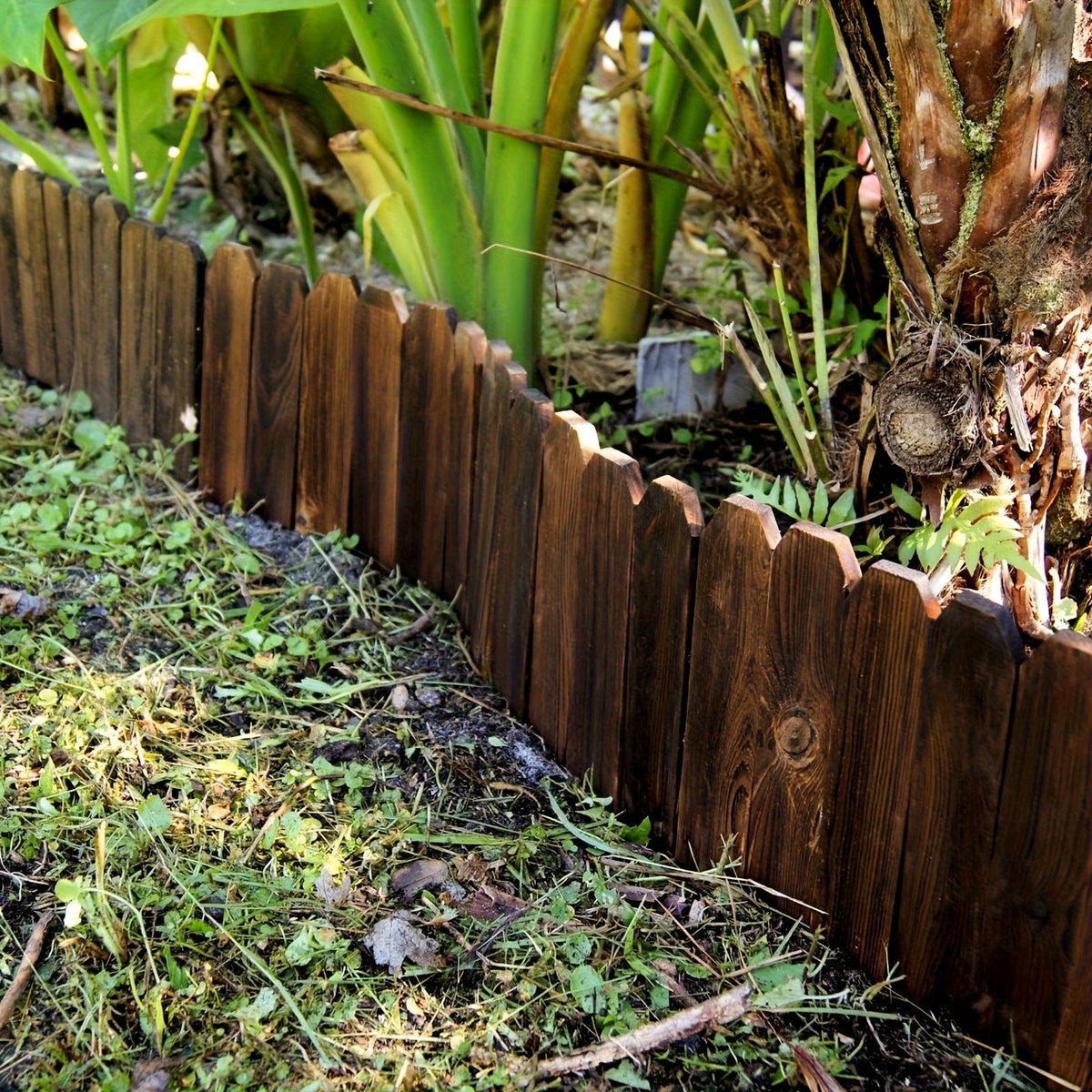 Wooden Garden Edge Fence Board
