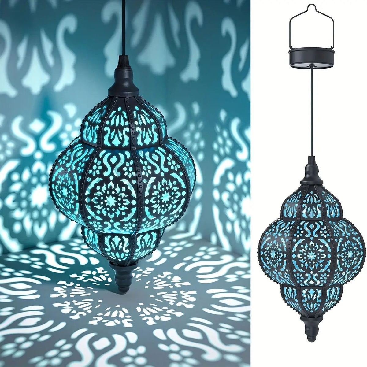 Solar Metal Hanging Lantern