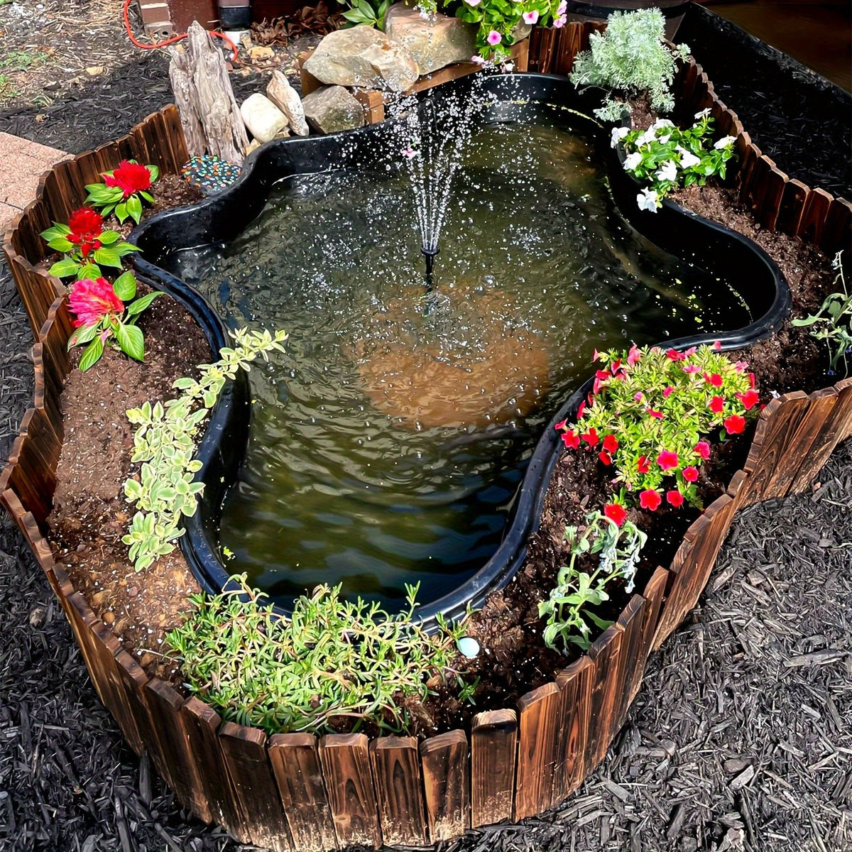 Wooden Garden Edge Fence Board