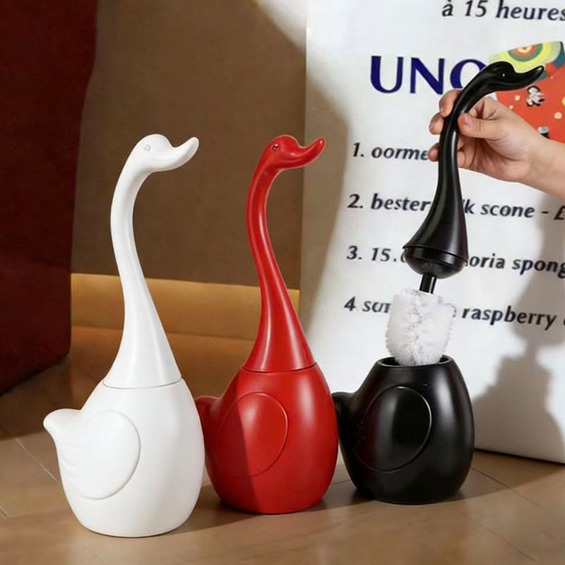 Swan Toilet Brush with Holder