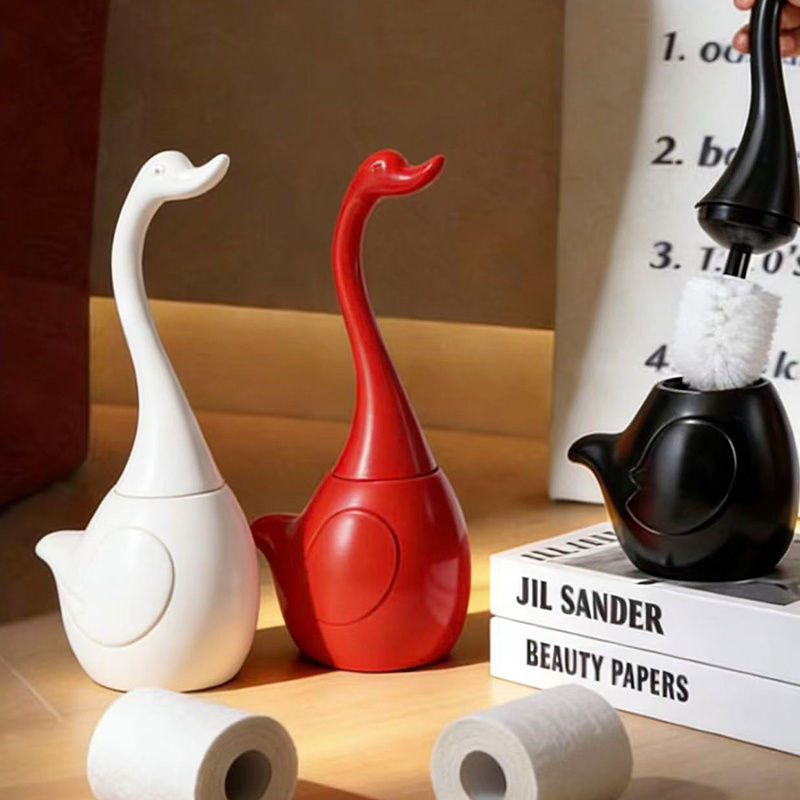 Swan Toilet Brush with Holder