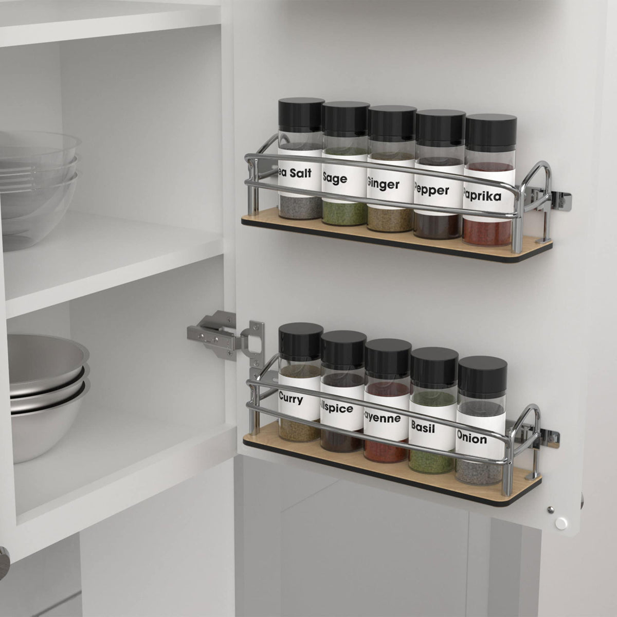 Rev-A-Shelf Door Mount Spice Rack Organizer 54SR-14-1