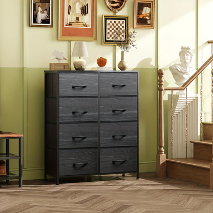9-Drawer Fabric Dresser Storage Cabinet with Metal Frame