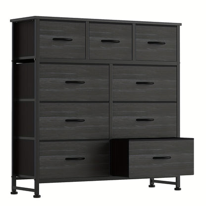 9-Drawer Fabric Dresser Storage Cabinet with Metal Frame