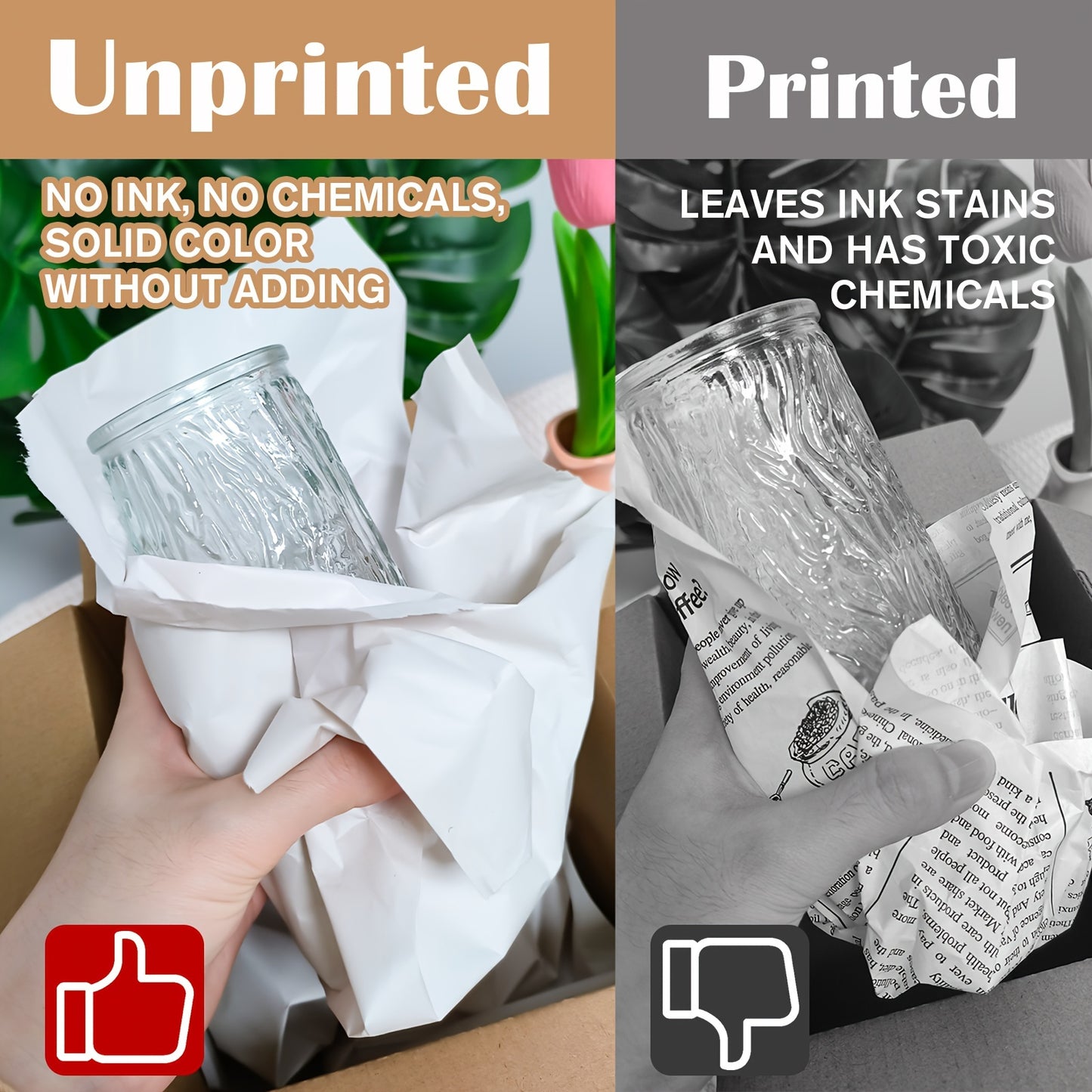 Heavy-Duty Packing Paper Sheets 27x15 inch – Unbleached, Tear-Resistant Wrapping Paper for Moving & Storage