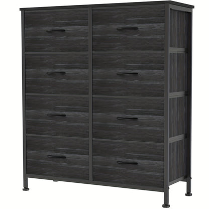 9-Drawer Fabric Dresser Storage Cabinet with Metal Frame