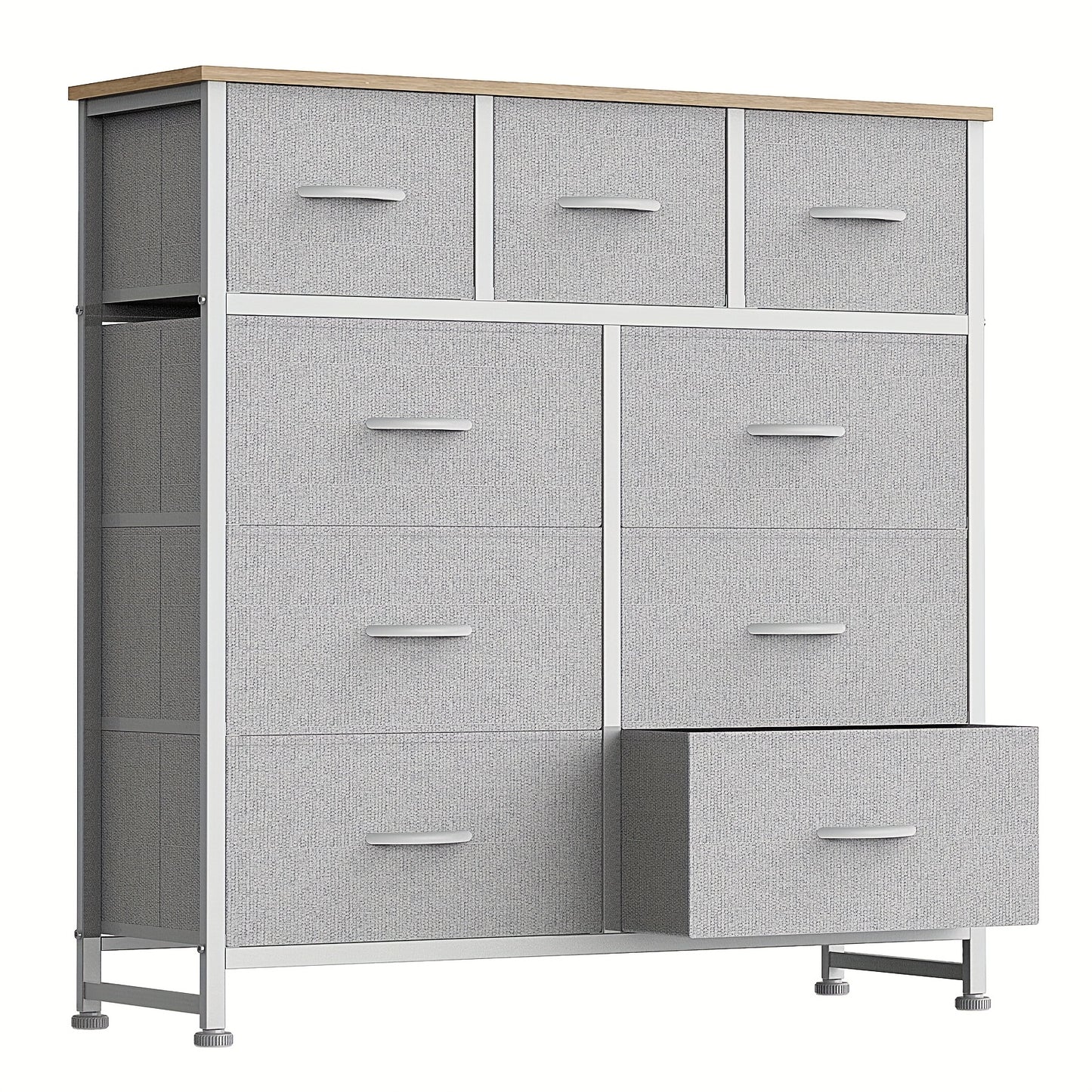 9-Drawer Fabric Dresser Storage Cabinet with Metal Frame