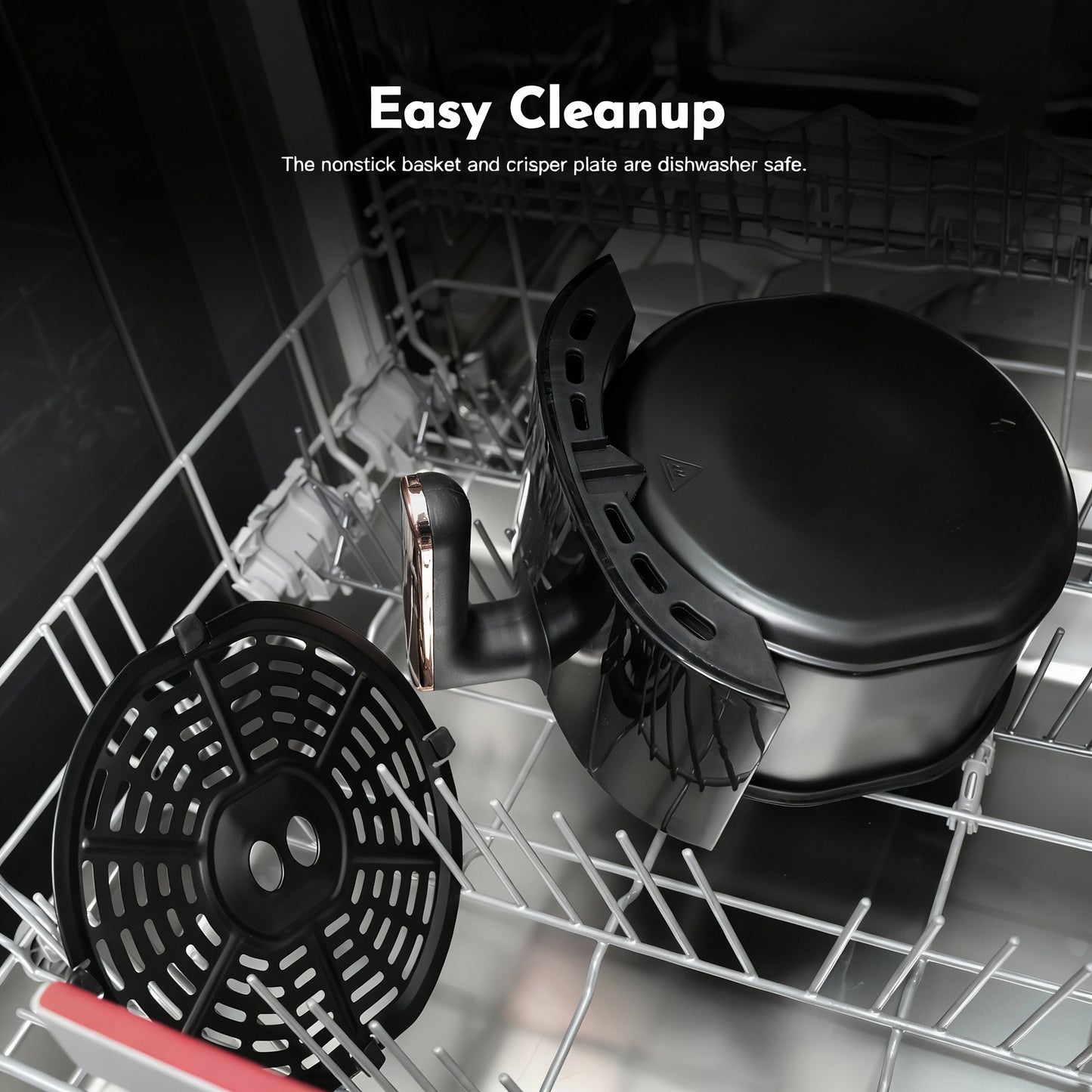 3.6QT Digital Air Fryer with Touch Screen – Oil-Free Healthy Cooking