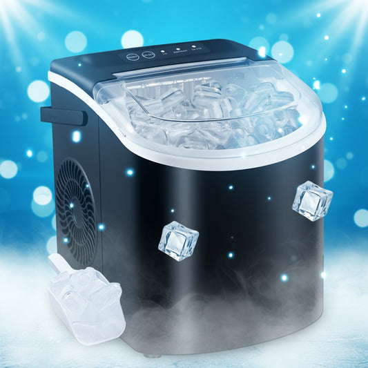 Portable Countertop Ice Maker Machine – Fast Ice Making, 2 Ice Sizes