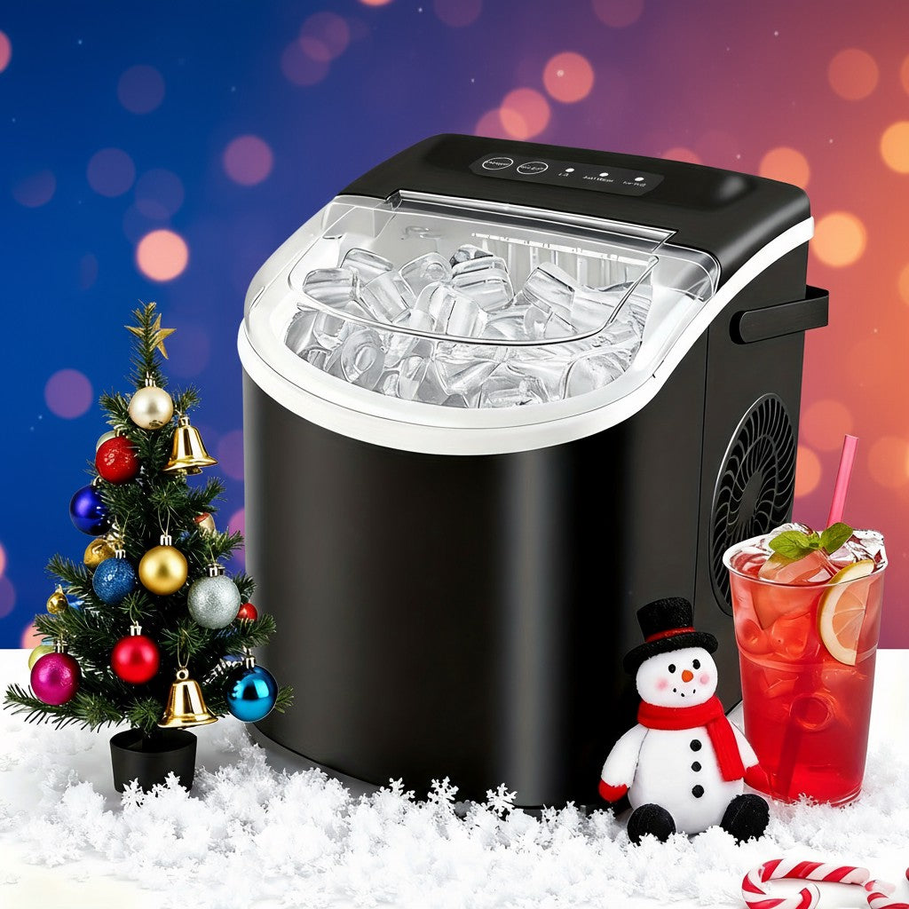 Portable Countertop Ice Maker Machine – Fast Ice Making, 2 Ice Sizes