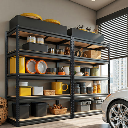 Heavy Duty Metal Storage Rack 5-Tier Adjustable Shelving Unit, Garage or Warehouse Organizer