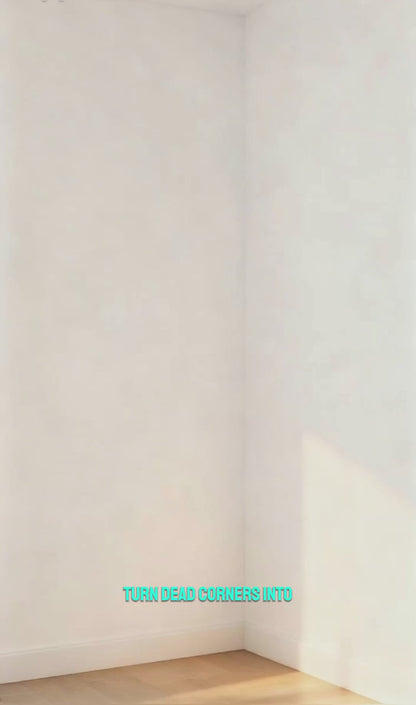 Rustic Corner Floating Shelves Set of 5 – Wall Mounted Wood Shelves