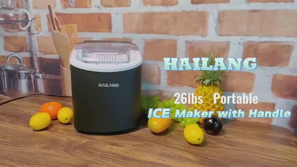 Portable Countertop Ice Maker Machine – Fast Ice Making, 2 Ice Sizes