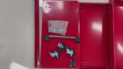 3-Tier Rolling Tool Cart with Wheels, Steel Utility Storage Cart